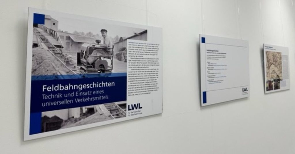 Auszüge der Ausstellung Feldbahn-Geschichten im Tisa-Archiv. Foto: Tisa-Stiftung