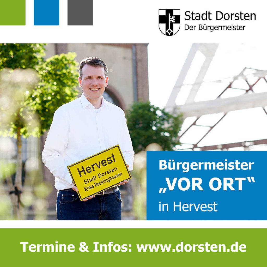 Bürgermeister vor Ort: Tobias Stockhoff bietet seine nächste Sprechstunde für Bürgerinnen und Bürger an – diesmal im Marienviertel in Hervest.