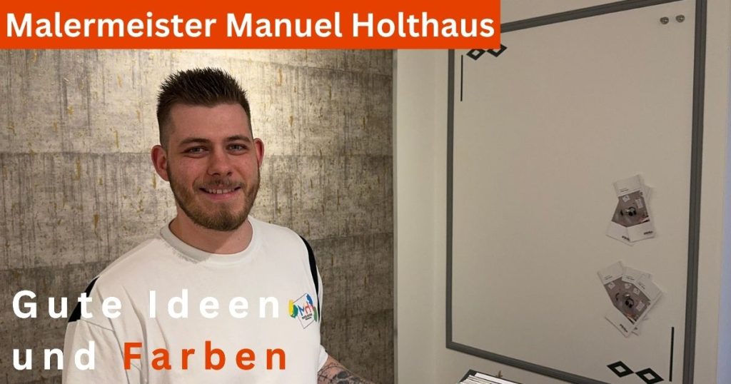 In Dorsten verwandelt der Malerbetrieb Holthaus GmbH, geführt von Malermeister Manuel Holthaus in der fünften Generation, traditionelles Handwerk mit moderner Innenraumgestaltung und persönlichem Engagement in einzigartige Wohnräume.